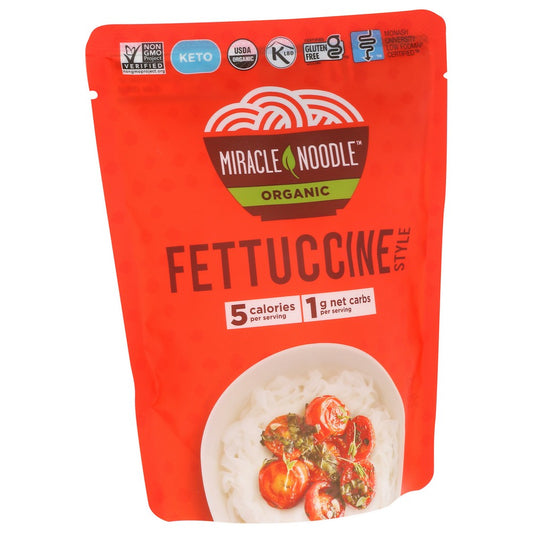 Miracle Noodle Rnof-1, Fettuccine Organicanic Ready To Eat Fettuccine Noodles 7 Ounce,  Case of 6