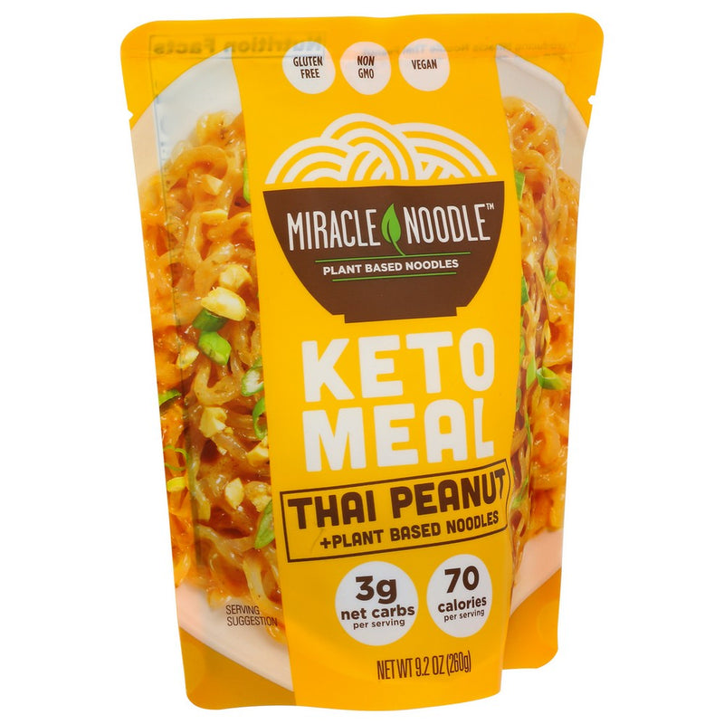 Miracle Noodle Keto Meal Thai Peanut - 9 Ounce, Case of 6