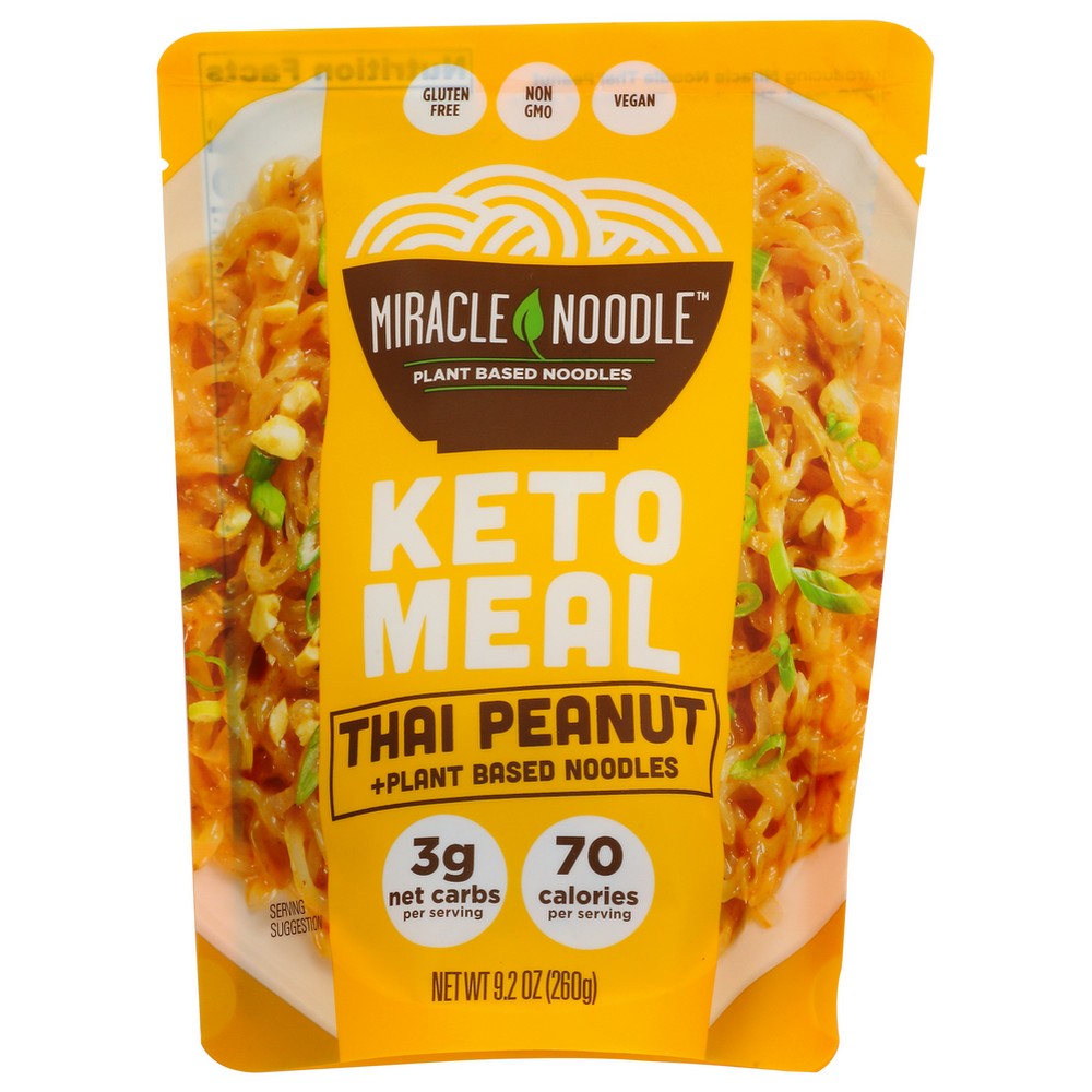 Miracle Noodle™ ,  Keto Meal Thai Peanut Plant Based Noodles 9.2 Ounce,  Case of 6