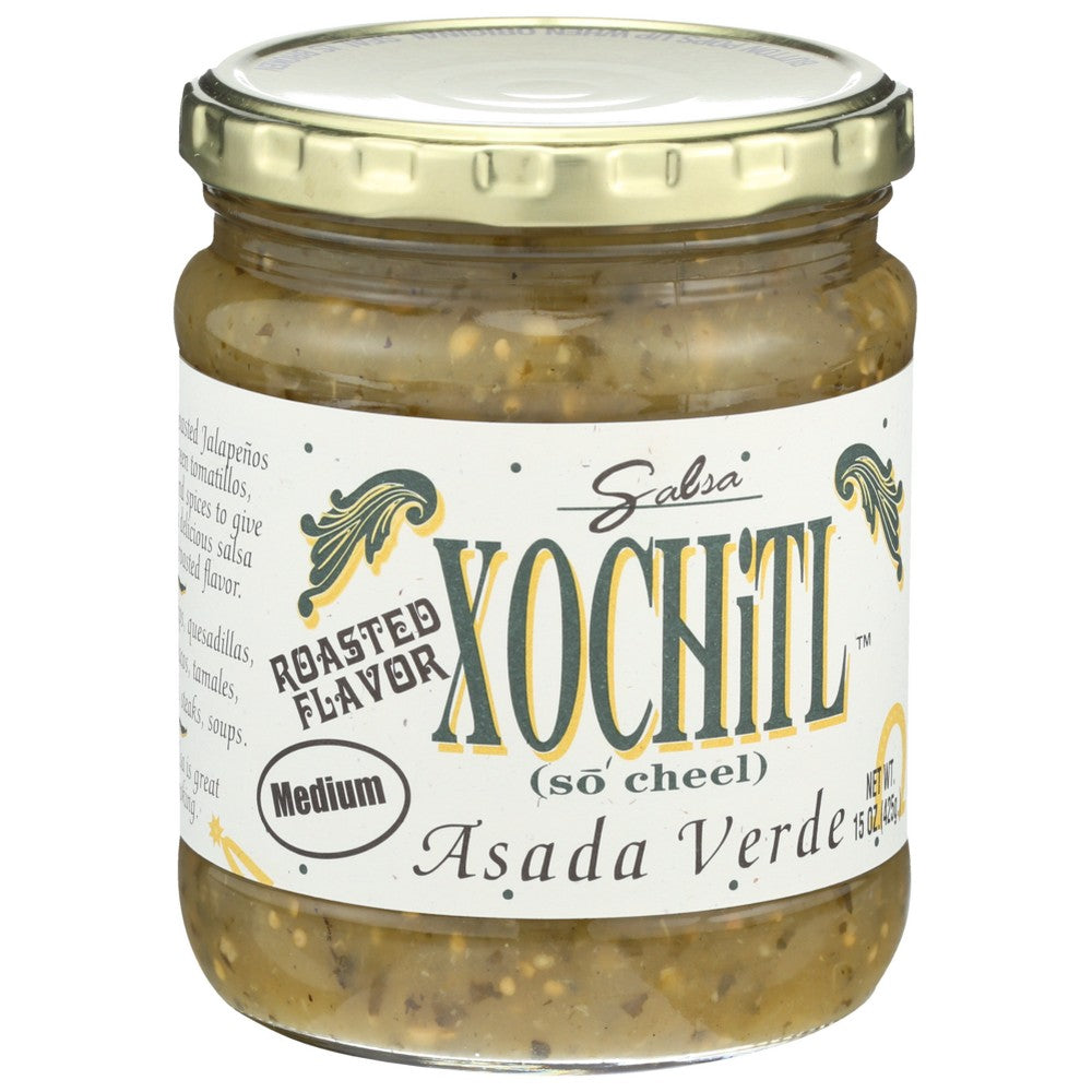 Xochitl Salsa Asada Verde Med - 15 Ounce,  Case of 6