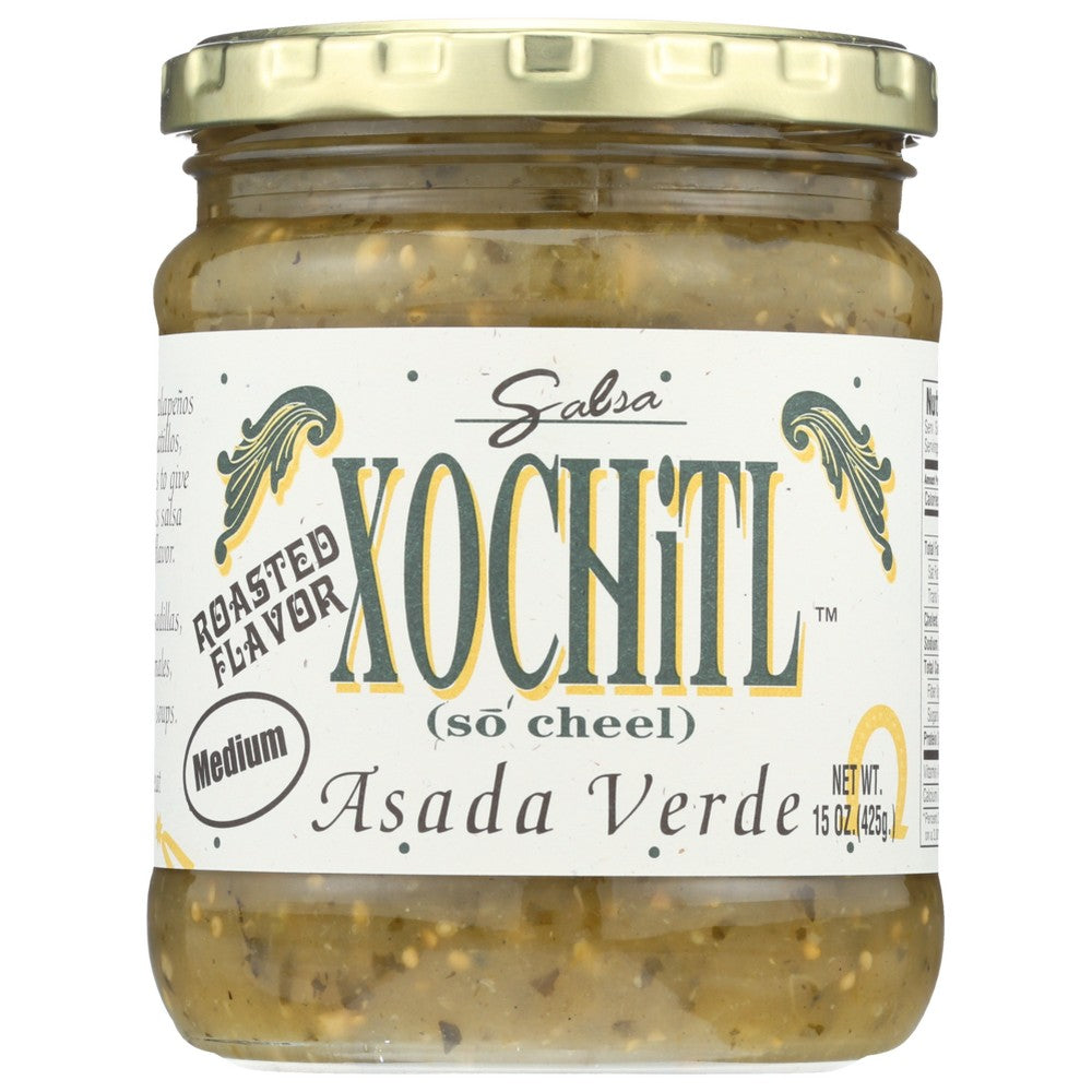 Xochitl Salsa Asada Verde Med - 15 Ounce,  Case of 6