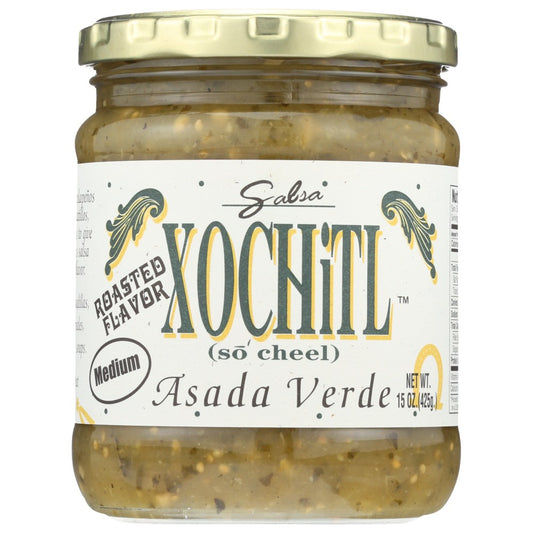 Xochitl Salsa Asada Verde Med - 15 Ounce,  Case of 6