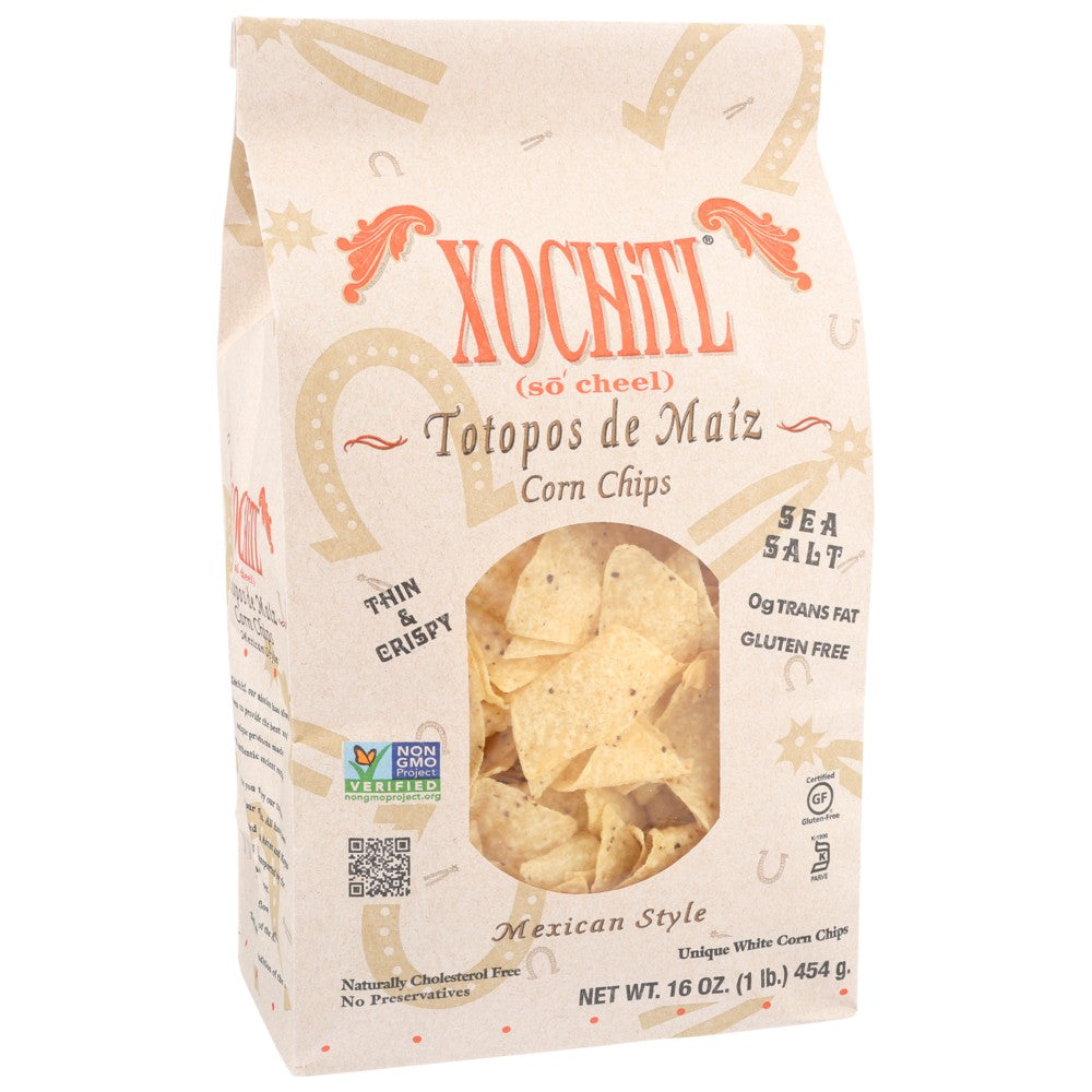 Xochitl , Xochitl Stone Ground Corn Chips, 12 Oz.,  Case of 9