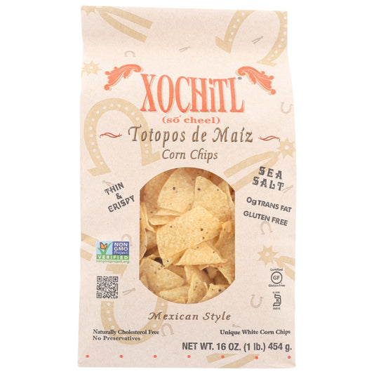 Xochitl , Xochitl Stone Ground Corn Chips, 12 Oz.,  Case of 9