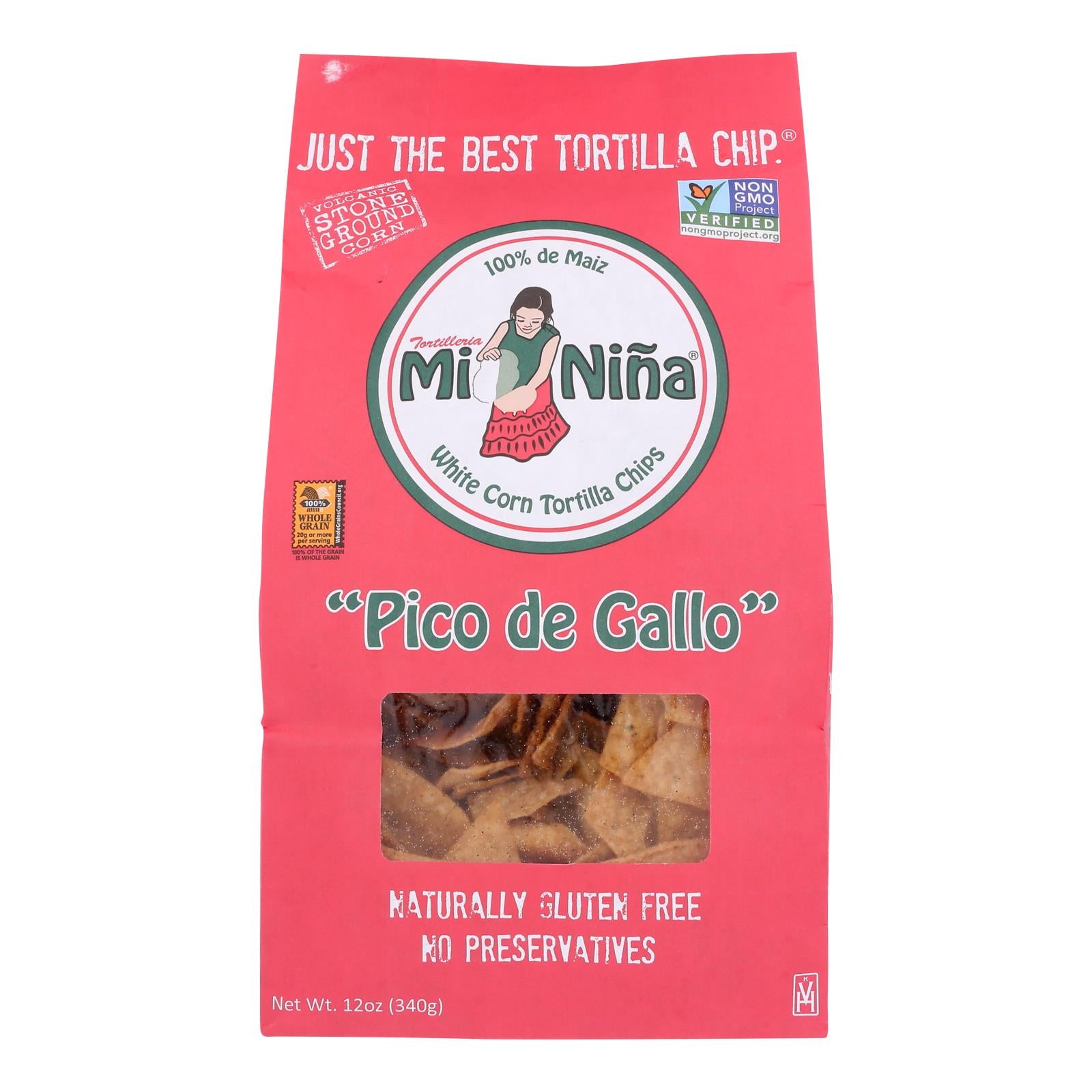Mi Nina - Tort Chip Pico De Gallo - Case of 9 - 12 Ounce