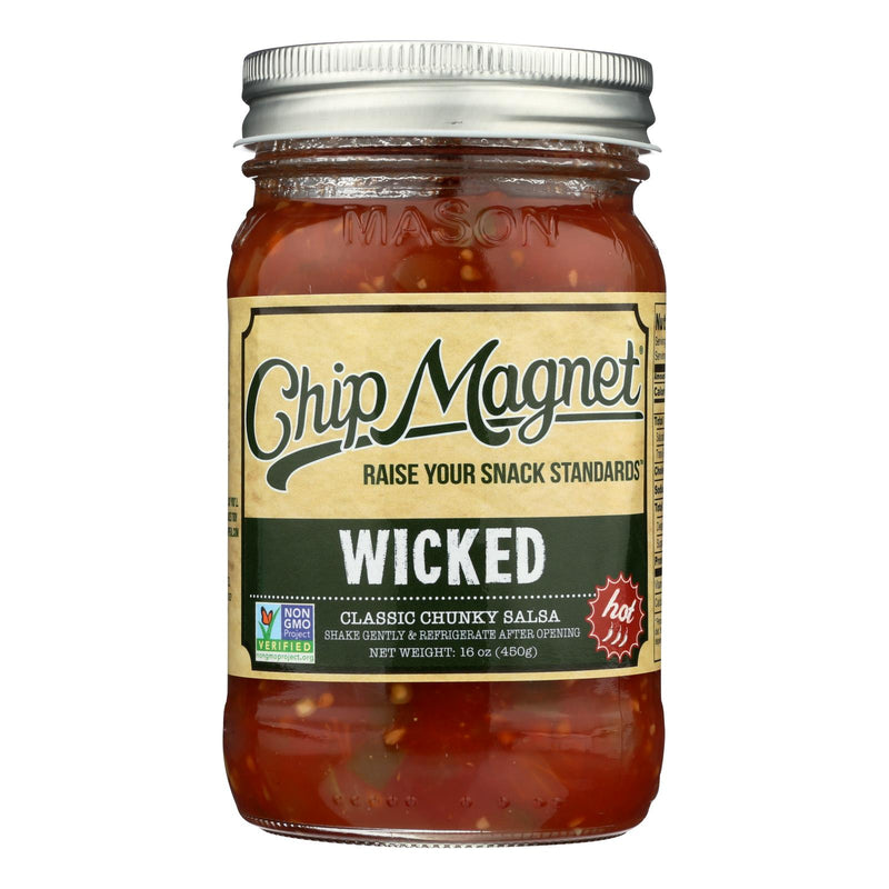 Chip Magnet Salsa Sauce Appeal - Salsa - Wickedly Delicious - Case of 6 - 16 Ounce.