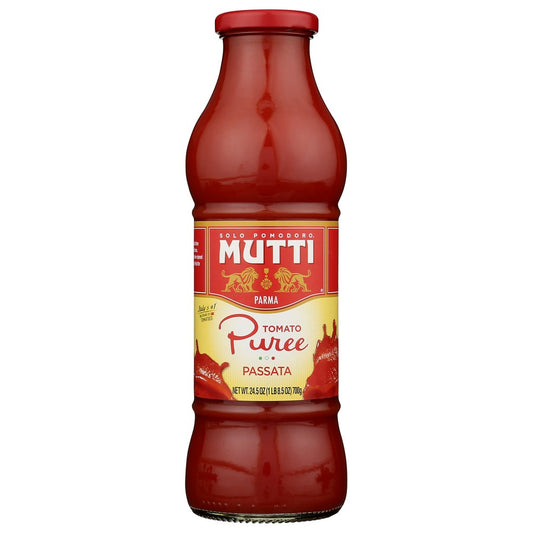 Mutti® 63063, Mutti Tomato Puree, 24.5 Oz. Bottle, 6-Pack,  Case of 12