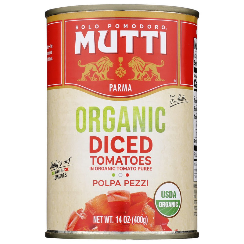 Mutti Tomatoes Diced - 14 Ounce, Case of 6