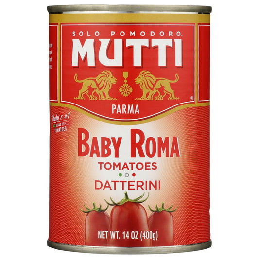 Mutti® 55157, Mutti Baby Roma Tomatoes, 14 Oz. Can, 12-Pack,  Case of 12