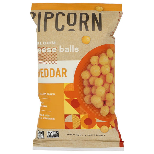 Pipcorn® ,  Cheese Ball Cheddar 1 Ounce,  Case of 24