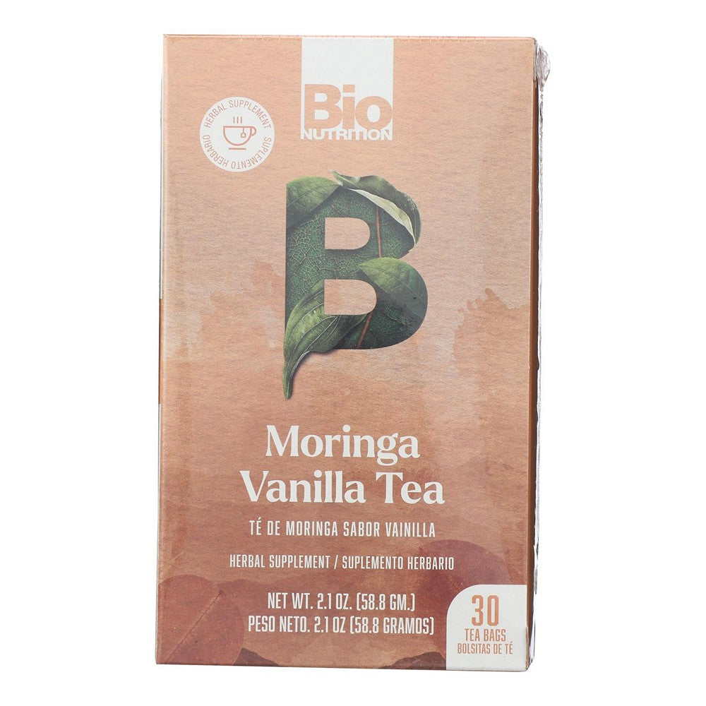 Bio Nutrition - Tea Vanilla Moringa - 1 Each-30 CT