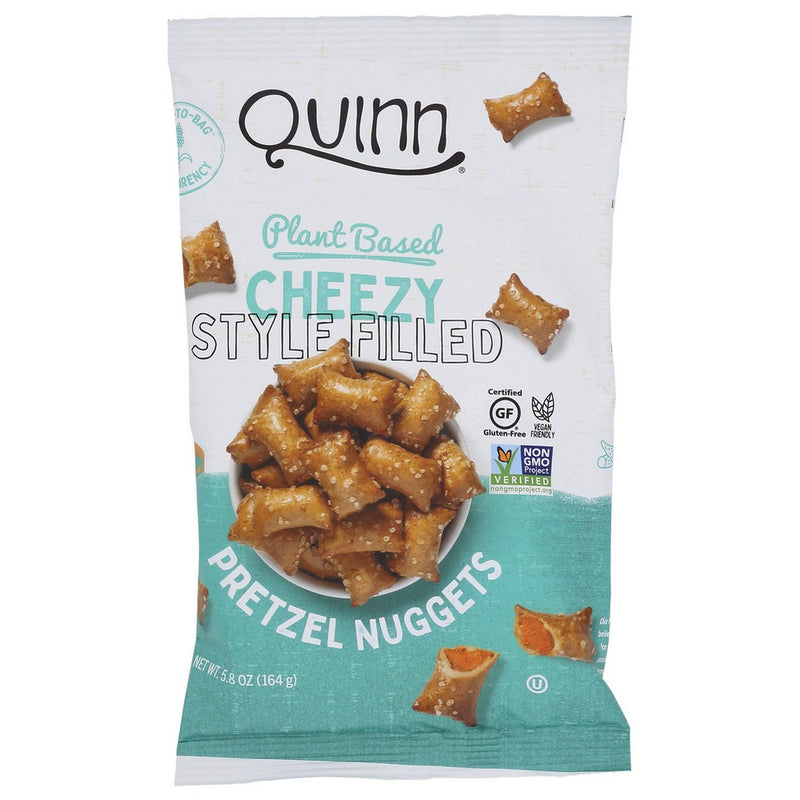 Quinn Pretzels Cheese Filld Plntbs - 6 Ounce, Case of 8