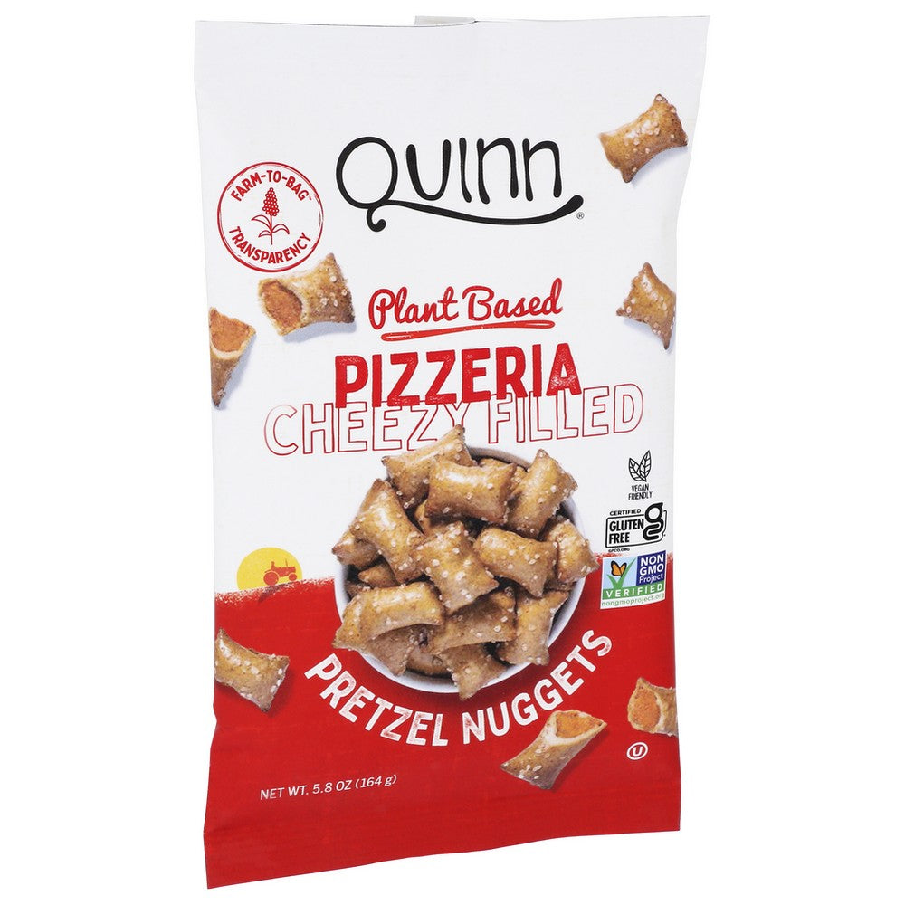 Quinn 115037,  Plant Based Cheezy Pizzeria Style Filled Nuggets 5.8 Ounce,  Case of 8