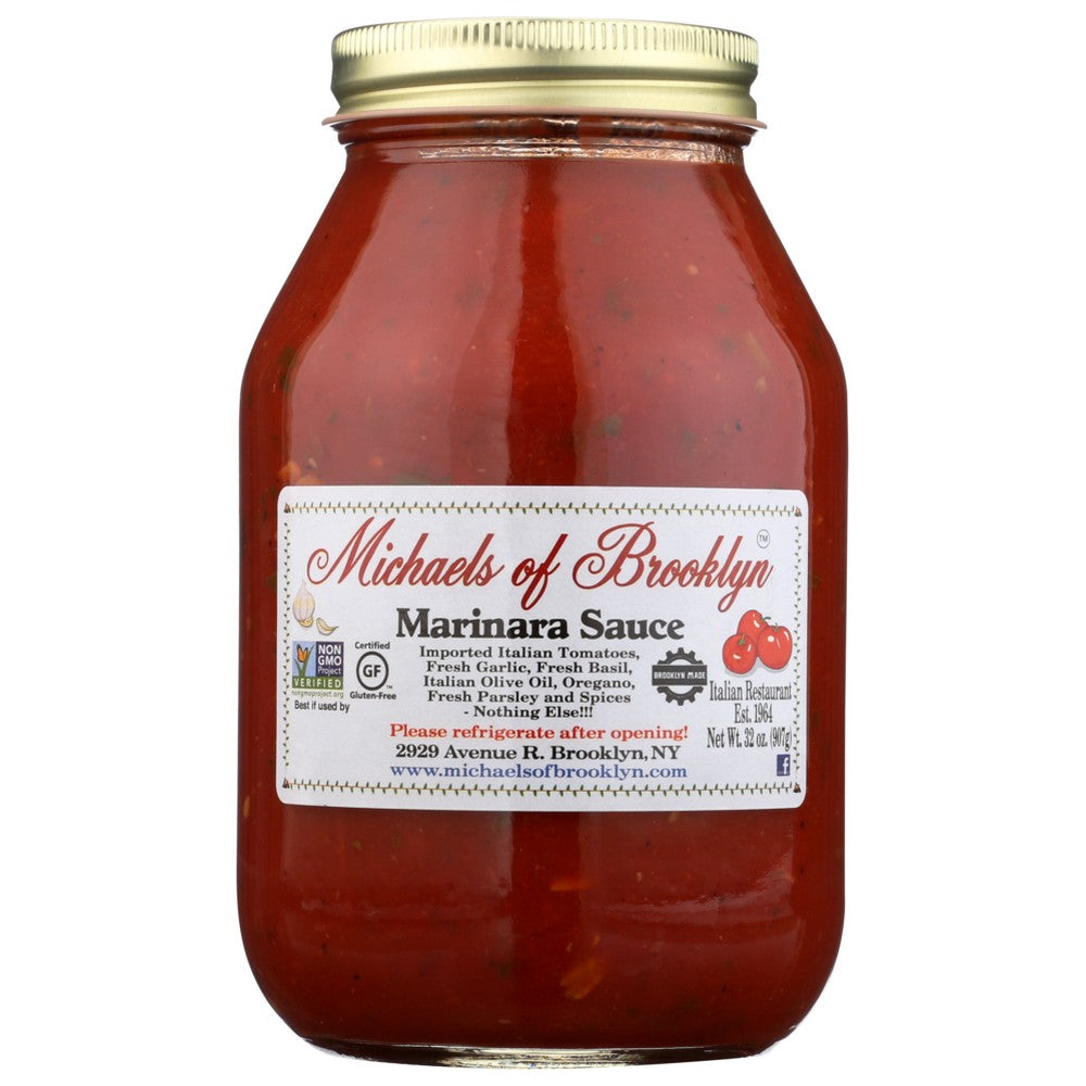 Michaels Of Brooklyn 6-2825, Michael's Of Brooklyn Marinara Sauce, 32 Oz.,  Case of 6