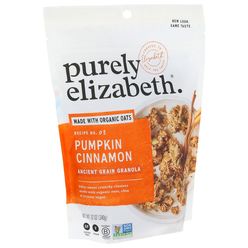 Purely Elizabeth Granola Pumpkin Cinnamon - 12 Ounce, Case of 6