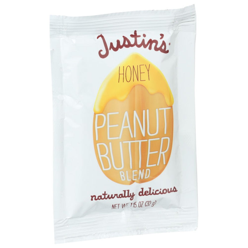 Justins Nut Butter Pnut Hny Squeeze - 1 Ounce, Case of 10