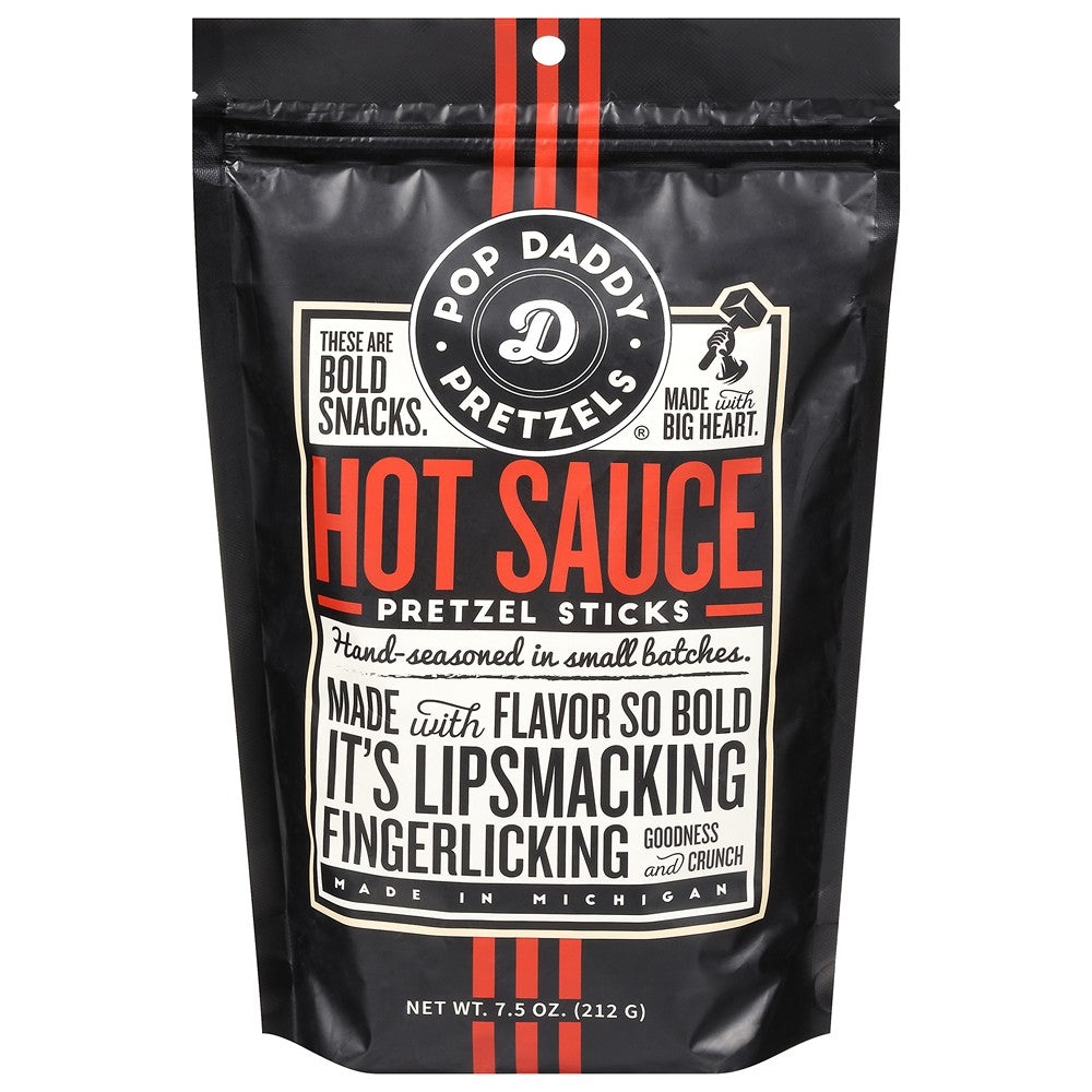 Pop Daddy - Pretzel Sticks Hot Sauce - Case of 12-7.5 OZ