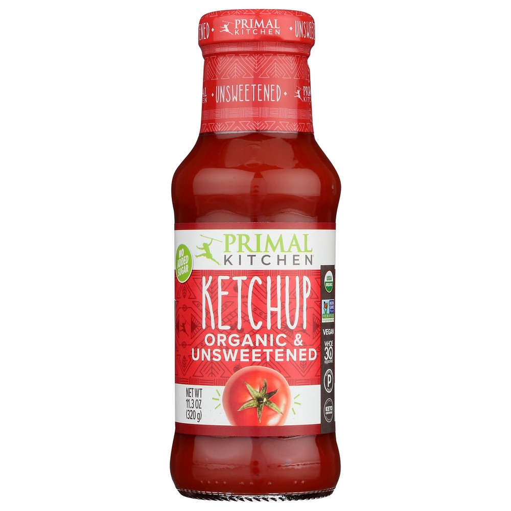 Primal Kitchen® 108552320071220000,  Unsweetened Organicanic Ketchup 11.3 Ounce,  Case of 12