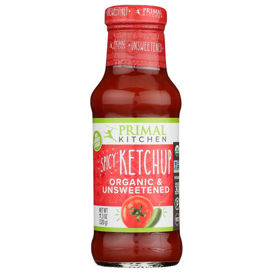 Primal Kitchen® 108552320073060000,  Unsweetened Organicanic Spicy Ketchup 11.3 Ounce,  Case of 12