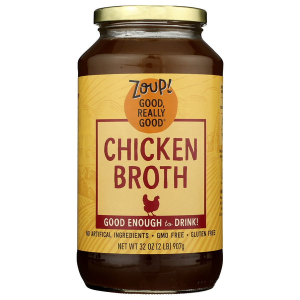 Zoup Good Really Broth Chicken - 32 Ounce, Case of 6