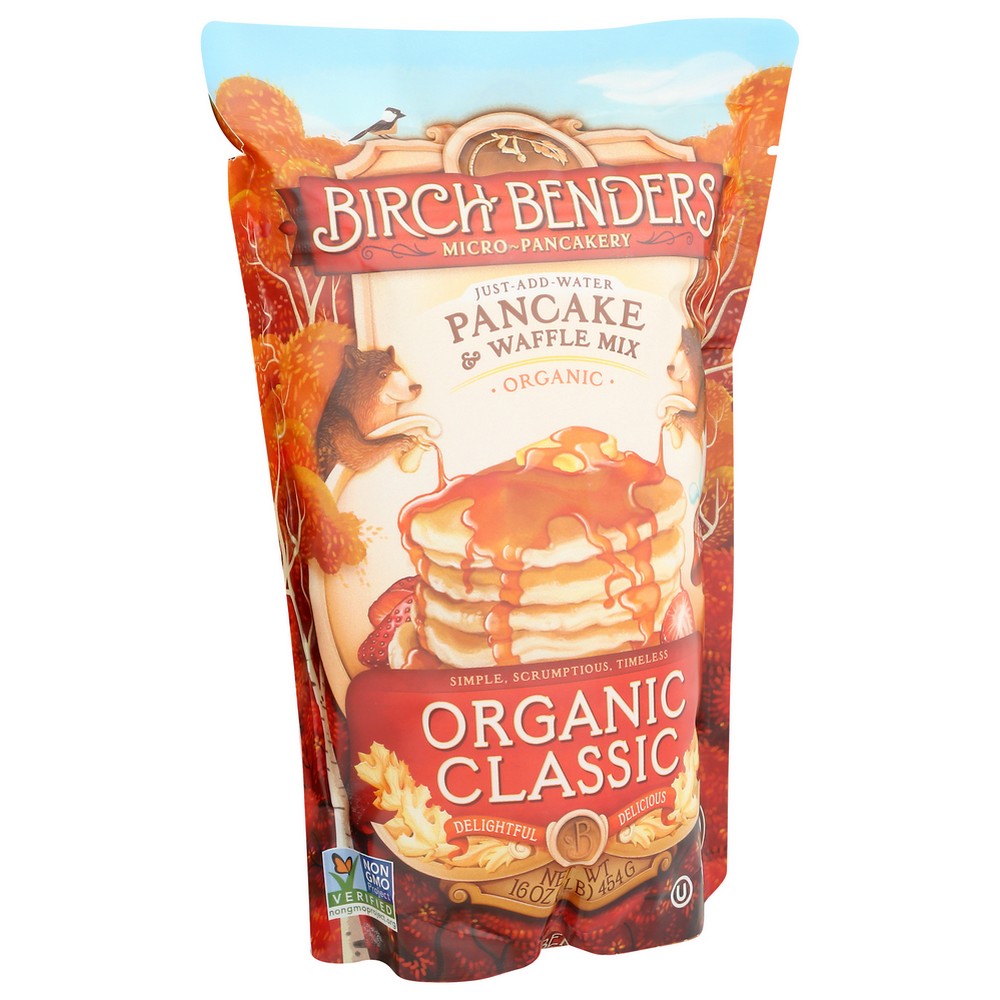 Birch Benders® 5601700338,  Birch Benders Organicanic Classic Pancake & Waffle Mix 16 Ounce,  Case of 6