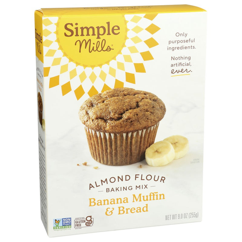 Simple Mills Mix Muffin Banana - 9 Ounce, Case of 6