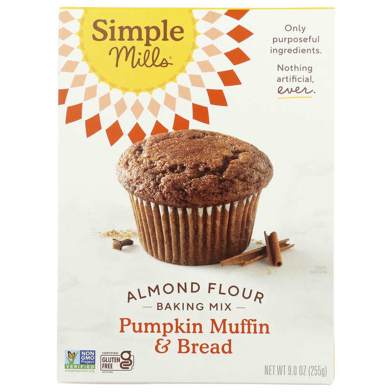 Simple Mills Mix Muffin Pumpkin - 9 Ounce, Case of 6