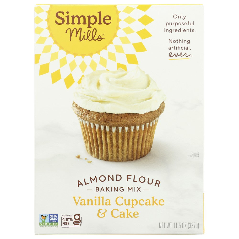 Simple Mills® , Simple Mills Vanilla Cupcake And Cake Baking Mix, 11.5 Oz.,  Case of 6