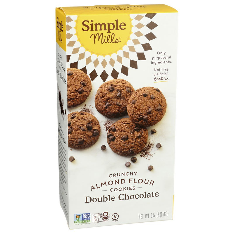 Simple Mills Cookies Crnchy Dbl Chocolate C - 6 Ounce, Case of 6