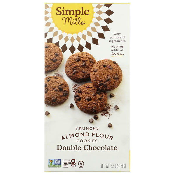 Simple Mills Cookies Crnchy Dbl Chocolate C - 6 Ounce, Case of 6