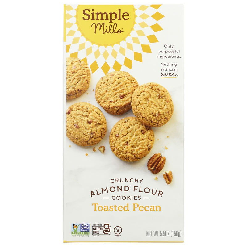 Simple Mills Cookies Crnchy Tstd Pecan - 6 Ounce, Case of 6