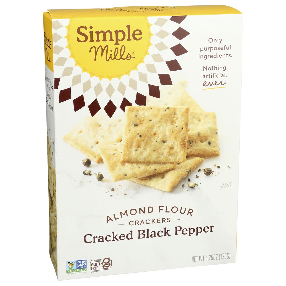 Simple Mills® , Simple Mills Cracked Black Pepper Almond Flour, 4.25 Oz.,  Case of 6