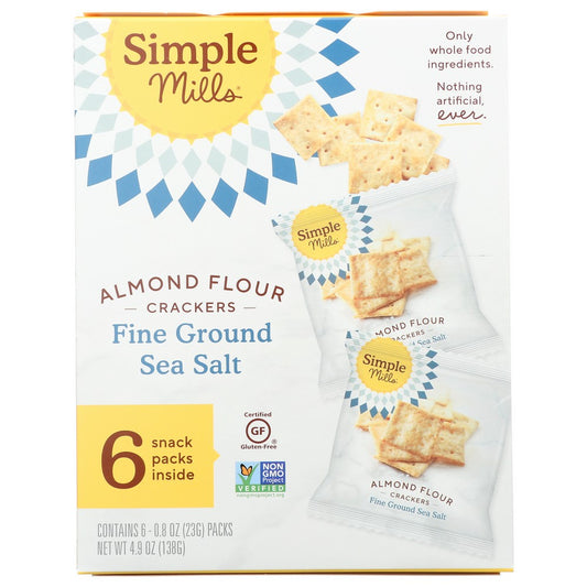 Simple Mills® 8-56069-00535-3,  Almond Flour Crackers Snack Pack 4.9 Ounce,  Case of 6