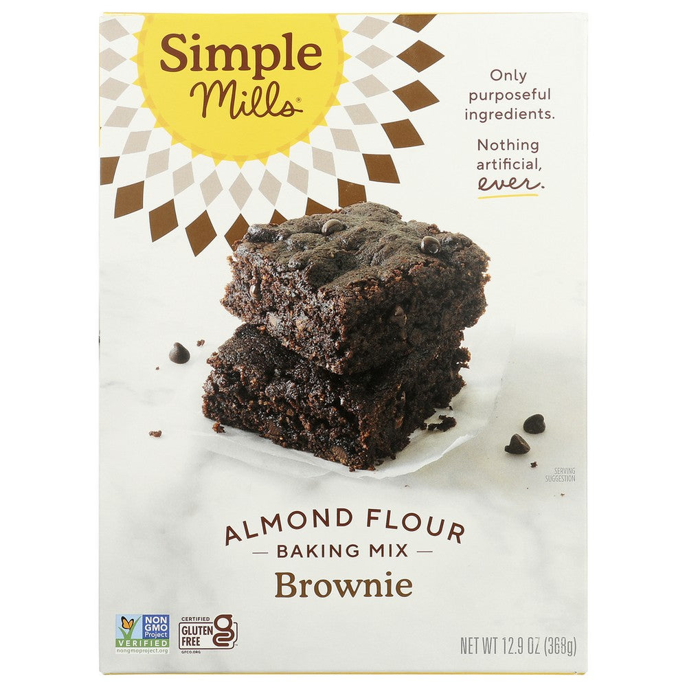 Simple Mills® ,  Almond Flour Brownie Mix 12.9 Ounce,  Case of 6