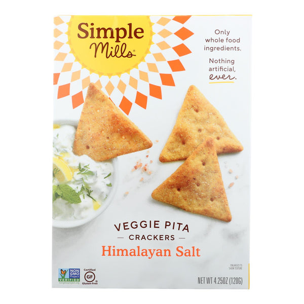 Simple Mills - Crckr Pita Himlyn Sea Salt - Case of 6-4.25 Ounce