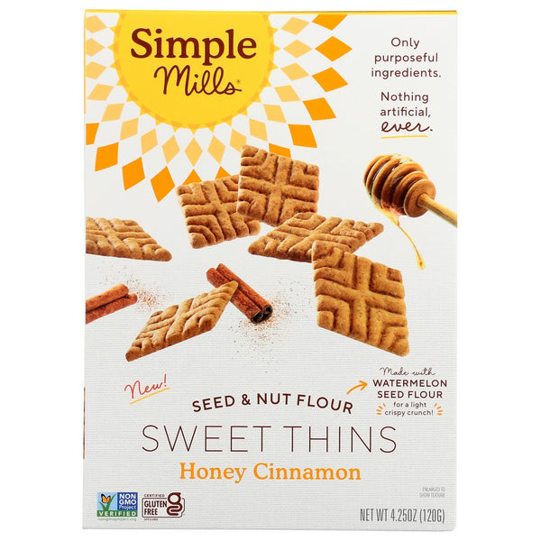 Simple Mills Sweet Thins Honey Cinnamn - 4 Ounce, Case of 6