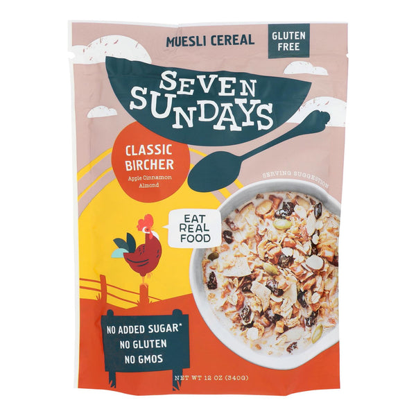 Seven Sundays Unsweetened Bircher Muesli  - Case of 6 - 12 Ounce