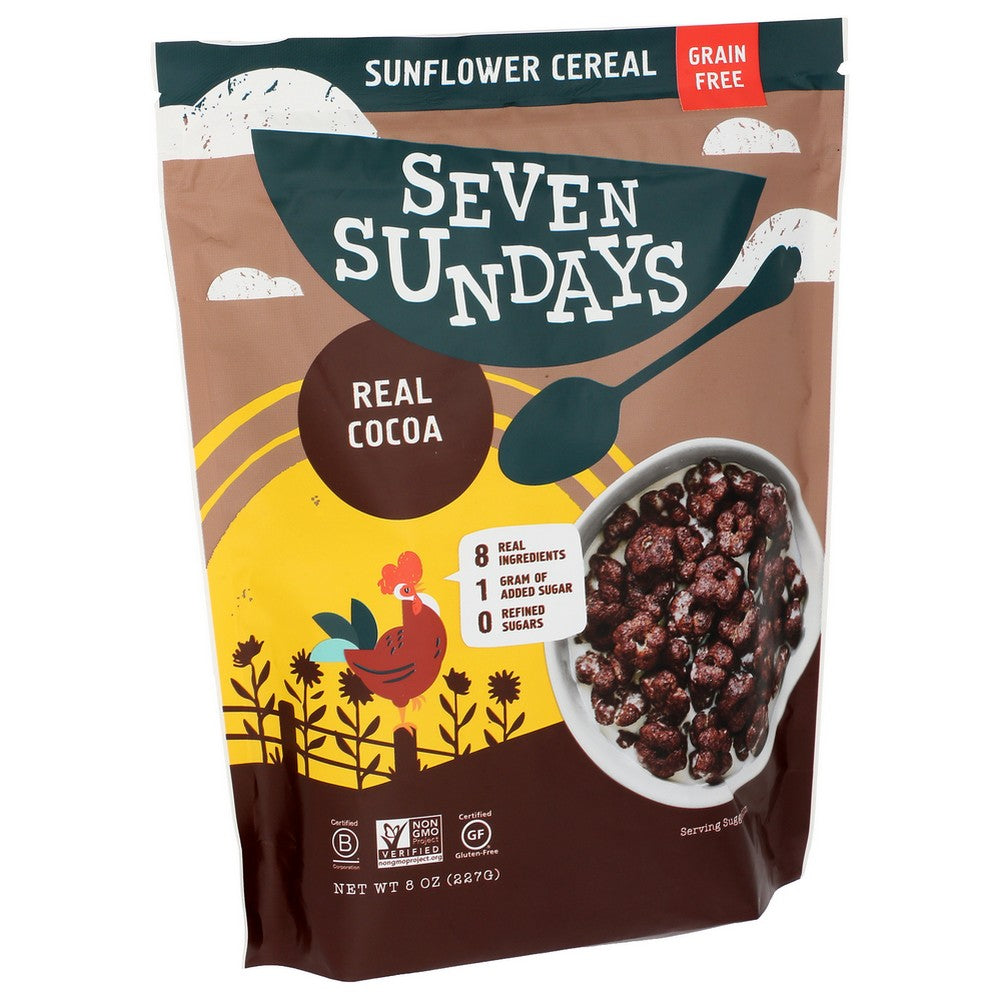 Seven Sundays Coc-8, Cocoa Sunflower Cereal 8 Ounce,  Case of 6