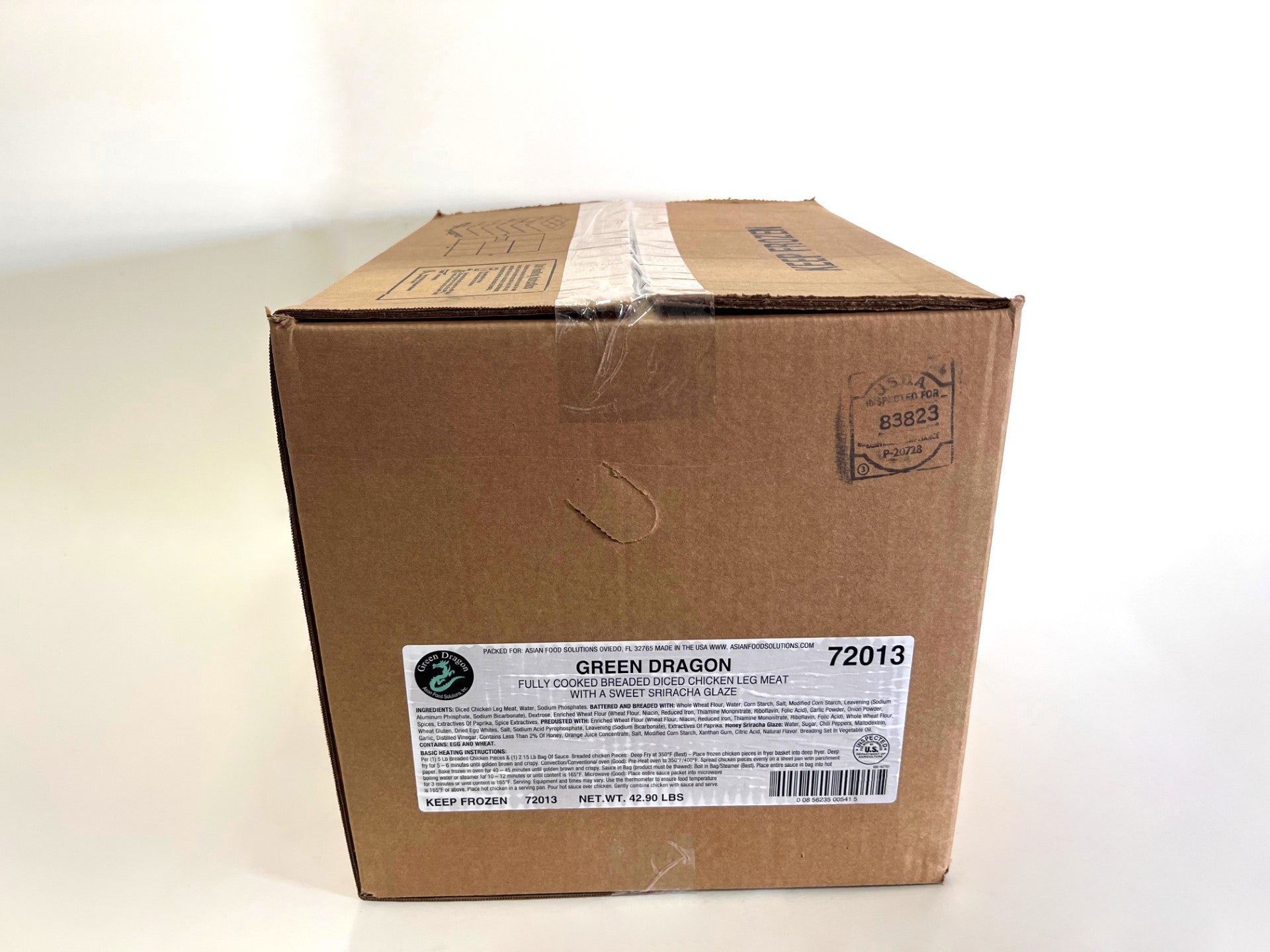 Green Dragon Whole Grain Sriracha Honey Chicken Nuggets 7.1500 Pound Each - 6 Per Case