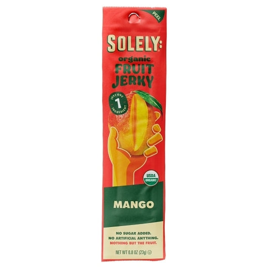 Solely Fruit Jerky Mango 0.8 Ounce Size - 72 Per Case