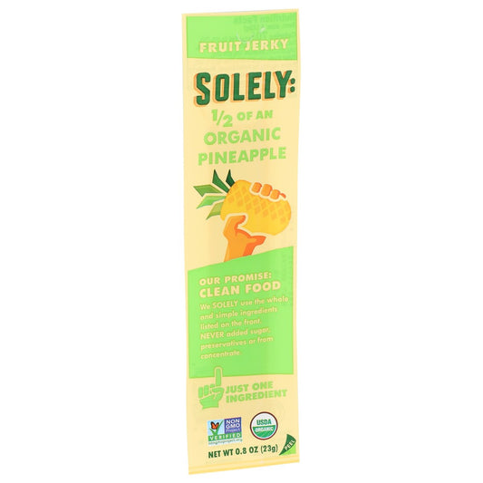 Solely , Pineapple Fruit Jerky 0.8 Ounce,  Case of 12