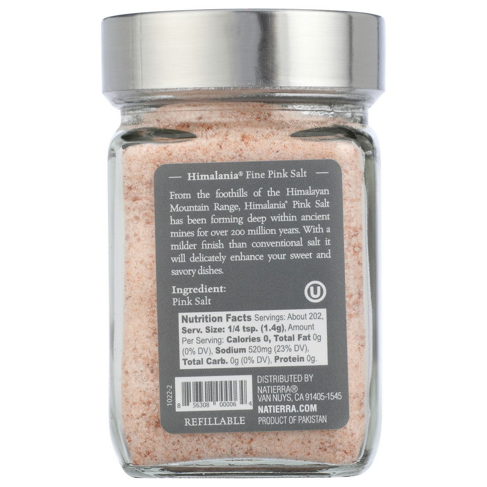 Natierra Himpsgjf7, Fine Natierra Himilania Fine Pink Salt In Glass 10 Ounce,  Case of 6