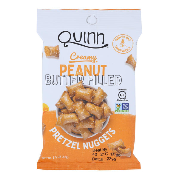 Quinn Popcorn - Pretz Nug Peanut Butter Filled - Case of 8-1.5 Ounce