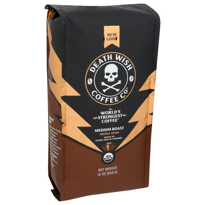 Death Wish Coffee Coffee Wb Medium Roast - 16 Ounce, Case of 6