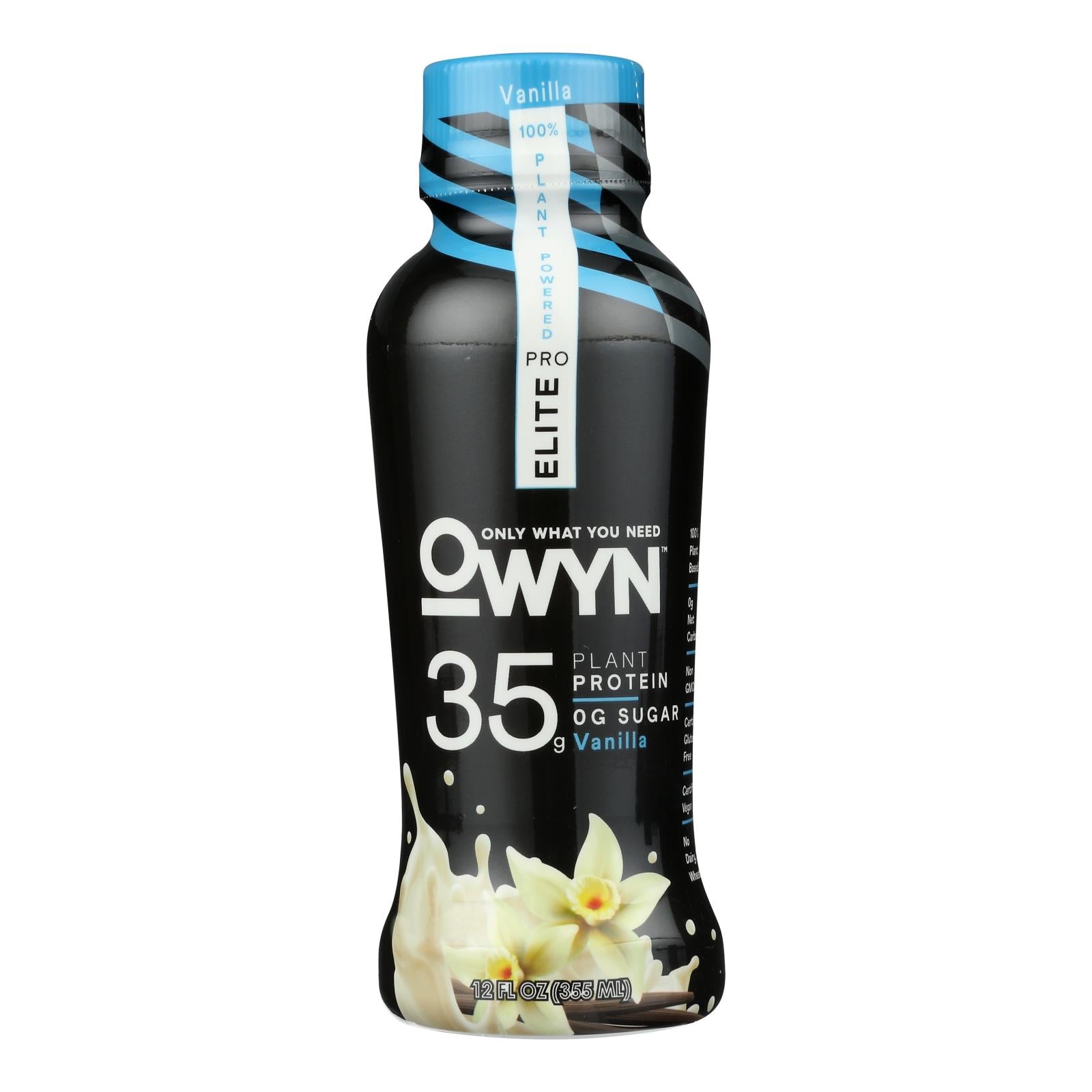 Only What You Need - Protein Drink Vanilla Elite Plnt - Case of 12-12 Fluid Ounce