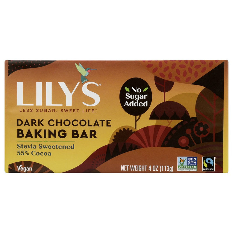 Lilys Sweets Bar Baking Stevia Swtnd - 4 Ounce, Case of 12