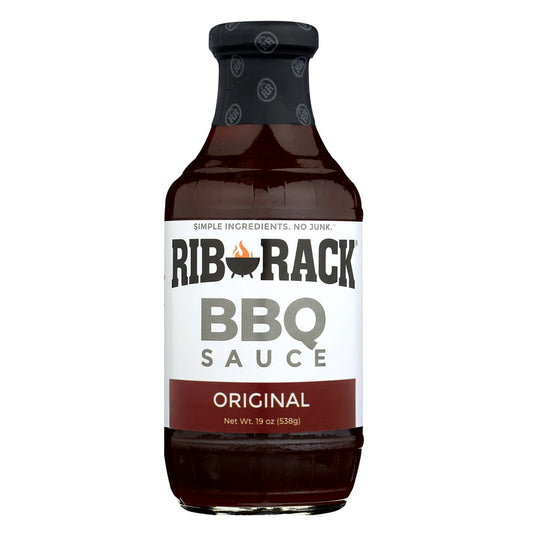 Rib Rack® 4004, Rib Rack Bbq Sauce, Original, 19 Oz.,  Case of 6