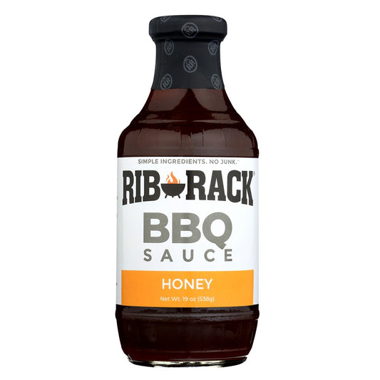 Rib Rack® 4011, Rib Rack Bbq Sauce, Sweet Honey, 19 Oz.,  Case of 6