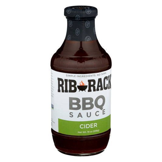 Rib Rack® 4042, Rib Rack Bbq Sauce, Campfire Cider, 19 Oz.,  Case of 6