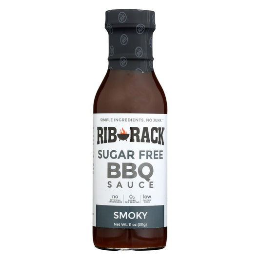 Rib Rack® 4509, Smoky Sugar Free Bbq Sauce 11 Ounce,  Case of 6